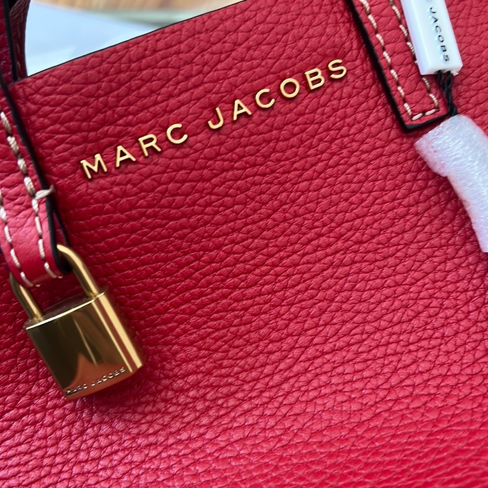 **Mother’s Day** MJ Mini Grind tote in Savvy Red. BNWT original gold hardware